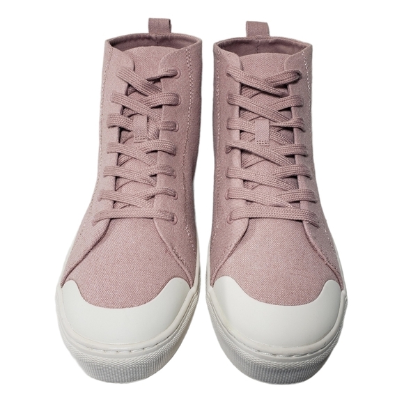 Universal Thread Pink Lace Up High Top Sneakers Sz 10 - Picture 2 of 9